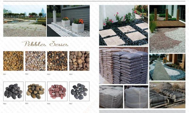 River Polished Pebbles for Landscaping Natural Pebble Red Color Machine Pebble