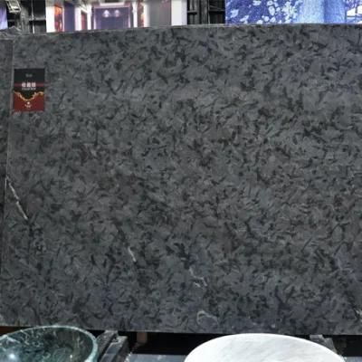 Versace Black Polished Marble Slabs for Interior Flooring Wall Decoration