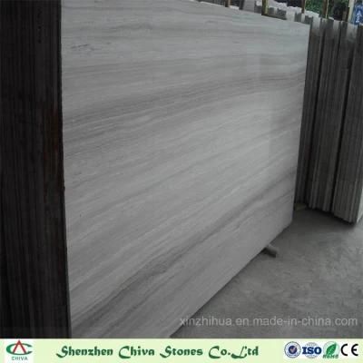 Timber Grey Marble Tiles/Wood Grey Marble Slab/ Grey Grain Marble for Wall Tile/Countertops