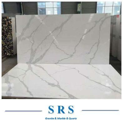White Italian Calacatta Artificial Quartz for Vanity Tops/Table Tops/Countertop