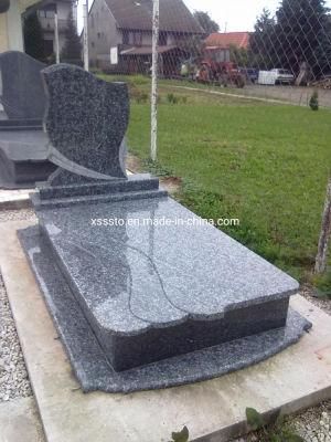 Dark and Black Granite Tombstone and Monument