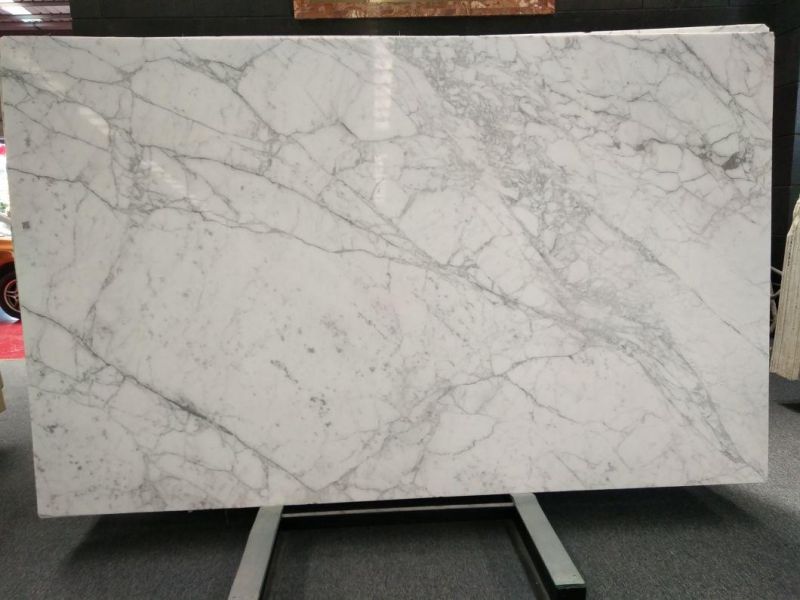 Popular Natural Chinese Staturia White Marble Slab and Tile for Hotel Wall Floor Decorate