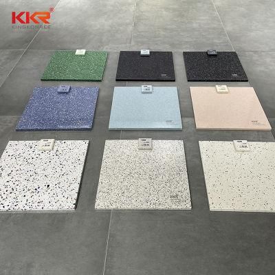 Artificial Solid Surface Acrylic Corian Sheets Unsaturated Polyester for Bathroom Wall Panels Samples 600X600mm 10 Years Warranty