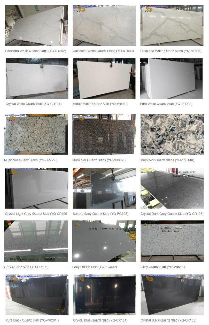 Artificial Quartz Slabs/Tiles/Countertops/Vanitytop for Kitchen/Bathroom/Villa Project Design