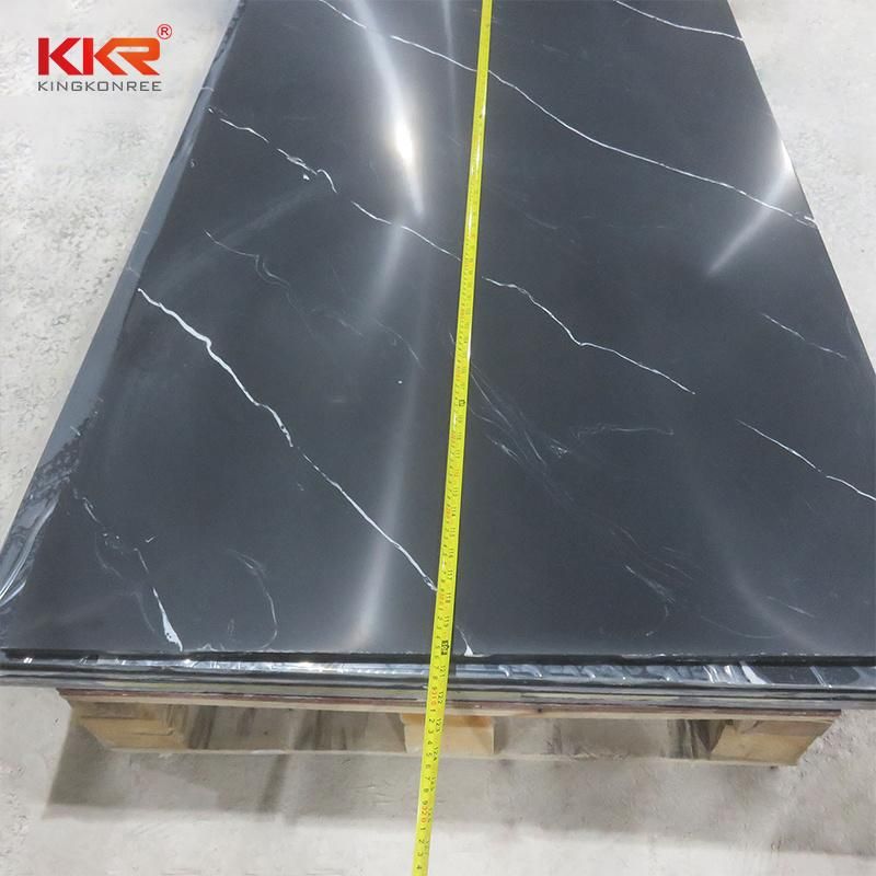 Factory Wholesale Corian Black and White Stone Solid Surface Sheets