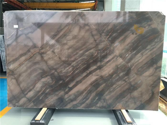 High Polishing Brown/Yellow/Grey/Black Quartz Slabs Kitchen/Contertops/Bahtroom for Building Stone/Slabs/Tiles/Vanitytop