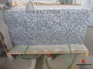 Spray White / Sea Wave Polished Granite Tile for Floor, Countertop