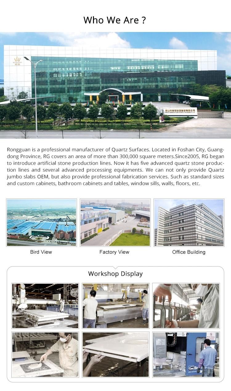 Wholesale Solid Surface Countertop Material Faux Quartz Slab Stone Panels Flooring Wall Tiles Artificial Stone