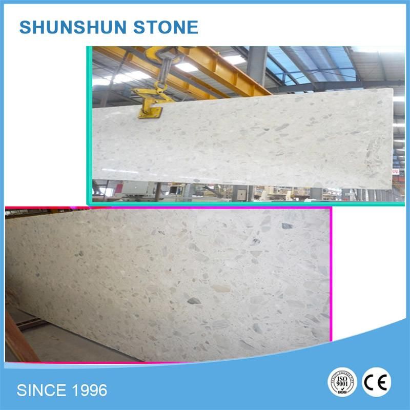 Popular White Quartz Stone Countertop Materials for Bathroom