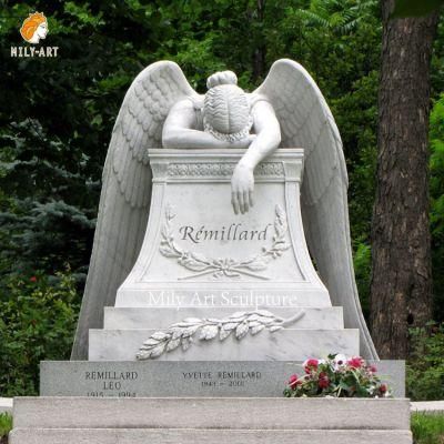 Grave Marble Headstones Weeping Angels Tombstone