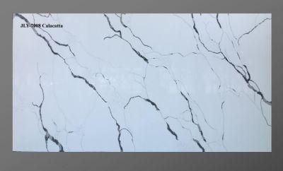 Lst Artificial Stone Polished Calacatta White Quartz