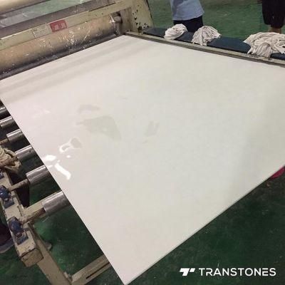 White Texture Solid Surface Sheet Alabaster Stone Big Slab