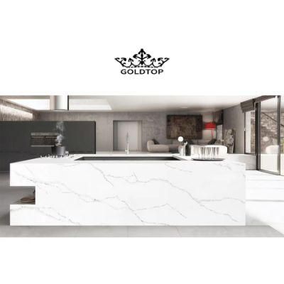 Factory Wholesale Artificial Stone Polished/Honed Surface Kitchen/Bathroom Countertop Wave Quartz for Home