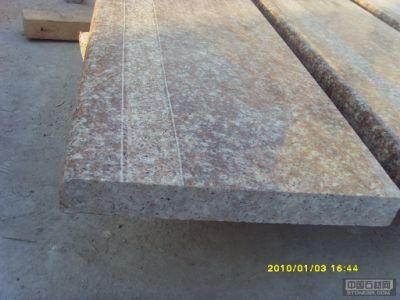 Grey, Brown, Red Granite Staircase