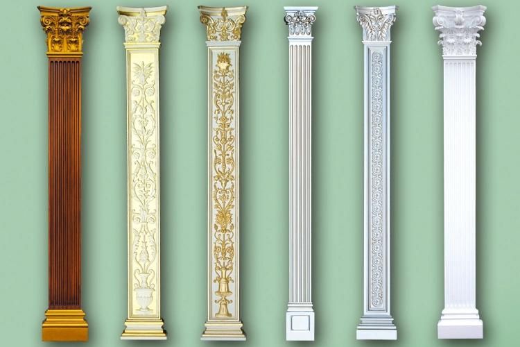 European Style Fiberglass Roman Column for Interior Decor
