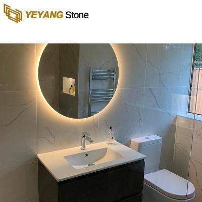 Made in China White/Grey/Yellow Bathroom Decoration Marble