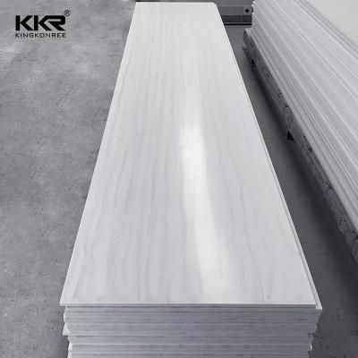 White Grey Marble Artificial Stone Marble Look Sheet Textured Veined Pattern Corian Solid Surface