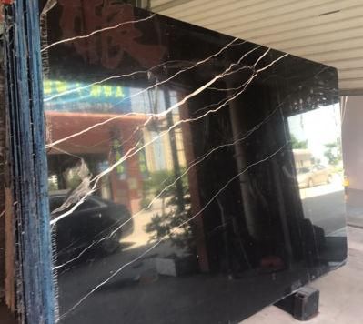 Chinese Nero Marquina Calacatta Black Slab