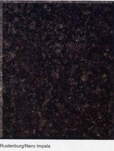 Rustenburg/Nero Impala Color Polished Granite for Slab/Tile/Stairs/Sinks