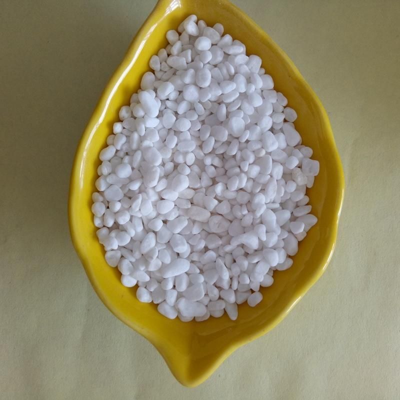Pure White Tumbled Pebble/Cobblestone 1-2cm, 3-5cm for Pavement Laying