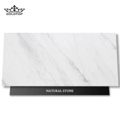 Fashionable Polished Guangxi White Natural Stone Slabs Marble for Wall and Floor Project