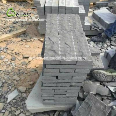 Black Granite Wall Cladding Tile, Wall Stone Panel for Exterior