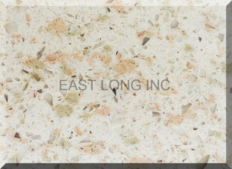 White Sparkle Colors Quartz Stone Solid Surface