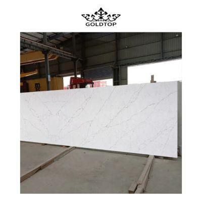 Factory Wholesale Artificial Stone Polished/Honed Surface Kitchen/Bathroom Countertop Alasky Quartz for Home