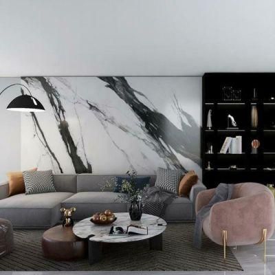Interior Furniture Tea Table Unusual Marble Look Sintered Stone Slab