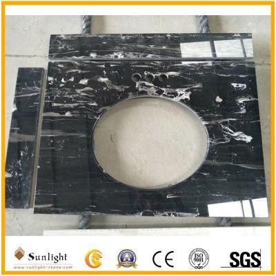 Polished Natural Black Marble Vanity Tops, Kitchen Tops, Countertop