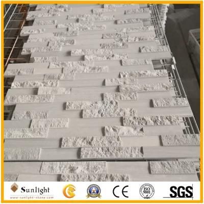 Cheap White Wooden Marble Slate Culture Stone for Wall Panels