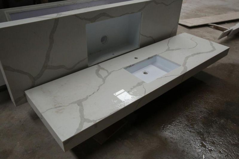 Marble Color Solid Surface Countertops Bathroom Worktops Concrete Vantiy
