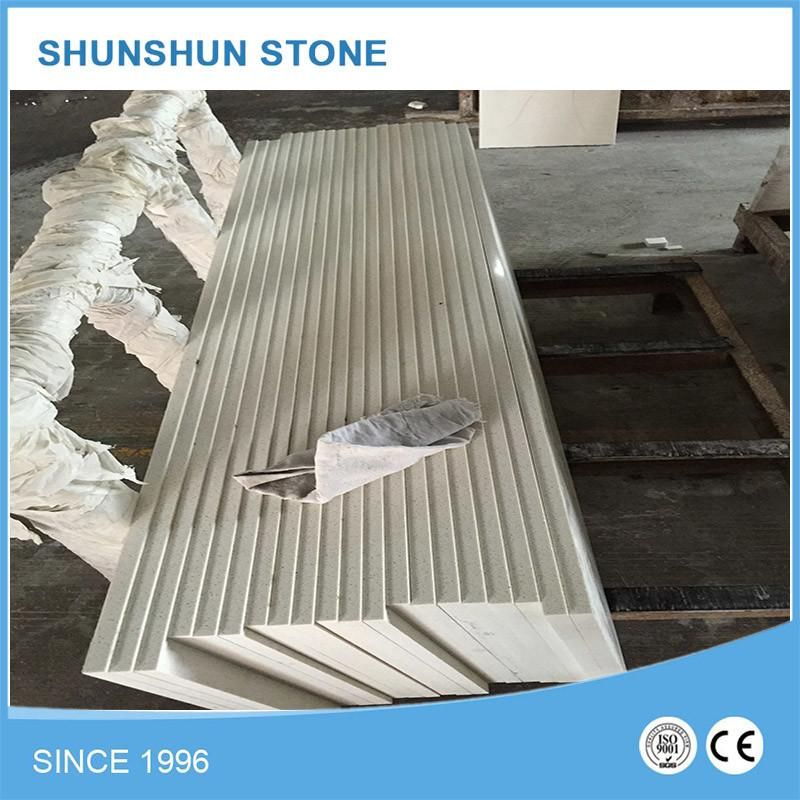 Artificial White Quartz Stone Bathroom Vanity for Home