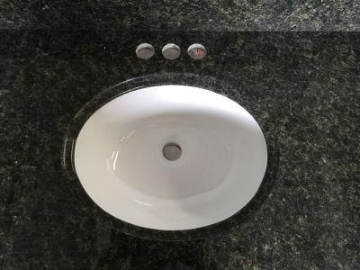 Polished Verde Ubatuba Granite Countertop