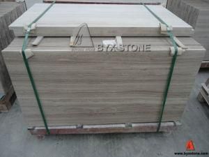 Grey Serpeggiante White Wood Marble Tile for Project