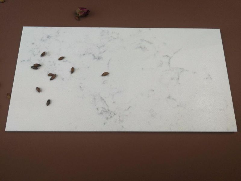 Artificial Marble Look Engineered White Quartz Stone