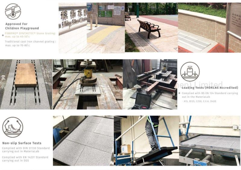 Fibrpro Heavy Duty/EVA/Landscape Driveway FRP Stone Grating with Color Matching Design