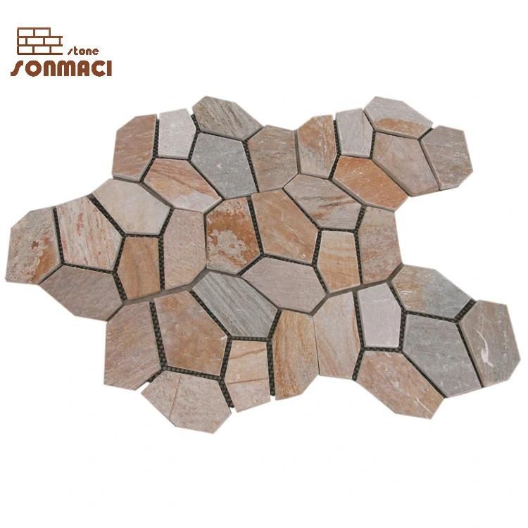 Natural Slate Garden Flagstone Flooring Tile