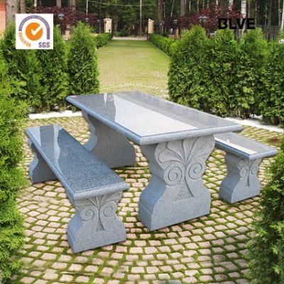 Garden Natural Outdoor Stone Tables and Benches for House Mbg-06