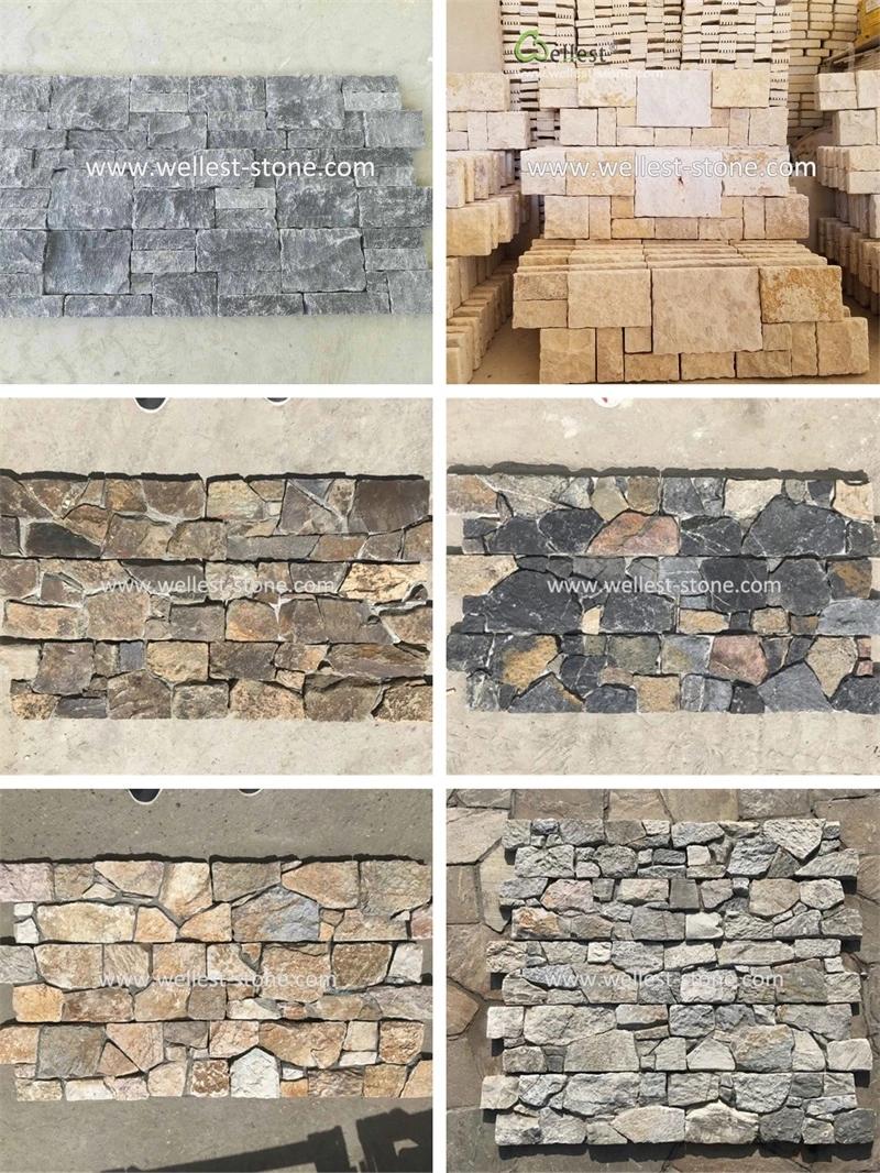 Grey Granite Natural Stone Cladding for Wall Facade