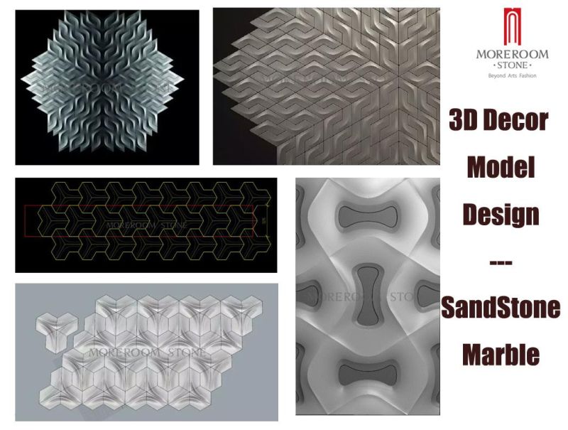 Moreroom Stone Malaysia Star Hotel Project Custom 3D CNC Sandstone Wall Design