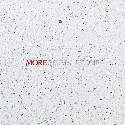 Rock Surface Artificial Stone White Terrazzo Tile Flooring