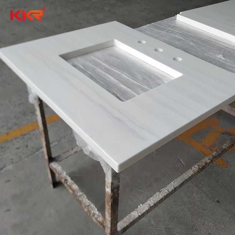 Customized Corian Solid Surface Bathroom Vanity