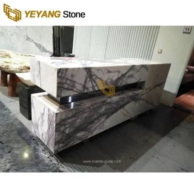 Milas White Marble Slabs/Tiles for Desktop/Countertop/Flooring/Wall/Island/Worktop Wholesale Marble Stone