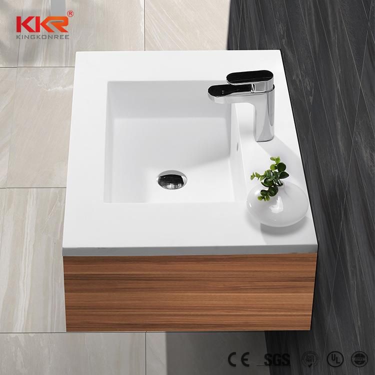 White Artificial Stone Bathroom Cabinet Vanity Sinks 0225