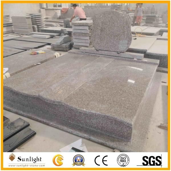 Aurora Pet/Baby Granite Headstone/Tombstones with Carved Rose Design