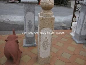 Granite Stone Post Pillar with Cap