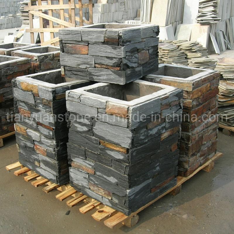 Various Cement Stone Column Mail Post Stone, Entrance Column for Options