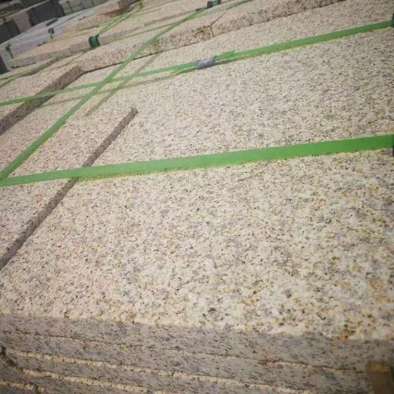 Yellow Granite Is Used for Floor Paving, Villa Exterior Wall Design