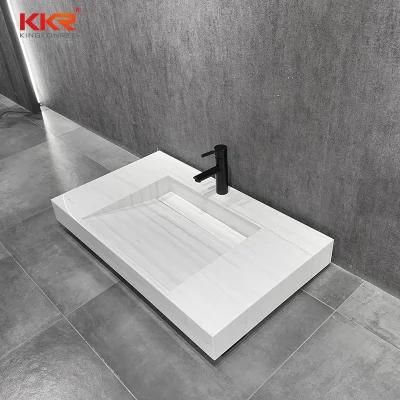 Kkr Factory Supply Engineered Stone Bathroom Countertop Us Stype Vanity Top